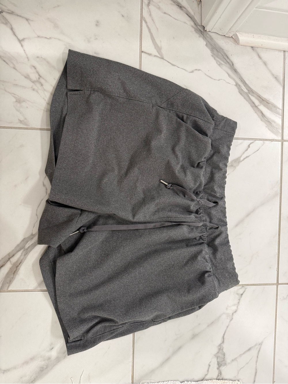 Old Navy Charcoal Gray Athletic Drawstring Shorts